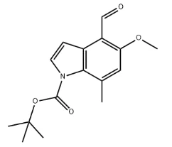 CAS 1481631-51-9 Tert-bútýl 4-formýl-5-metoxý-7-metýl-1H-indól-1-karboxýlat